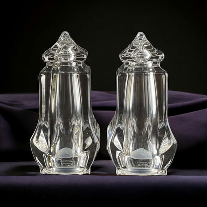 Marquis by Waterford Crystal Salt & Pepper Shakers 4.5" Set