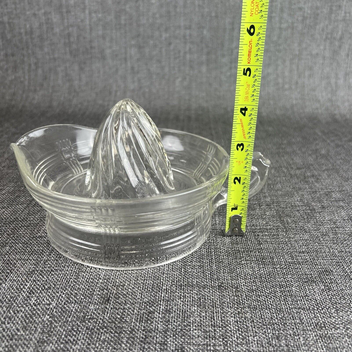 Vintage Glass Juice/ Citrus Lemon Reamer Juicer Kitchen