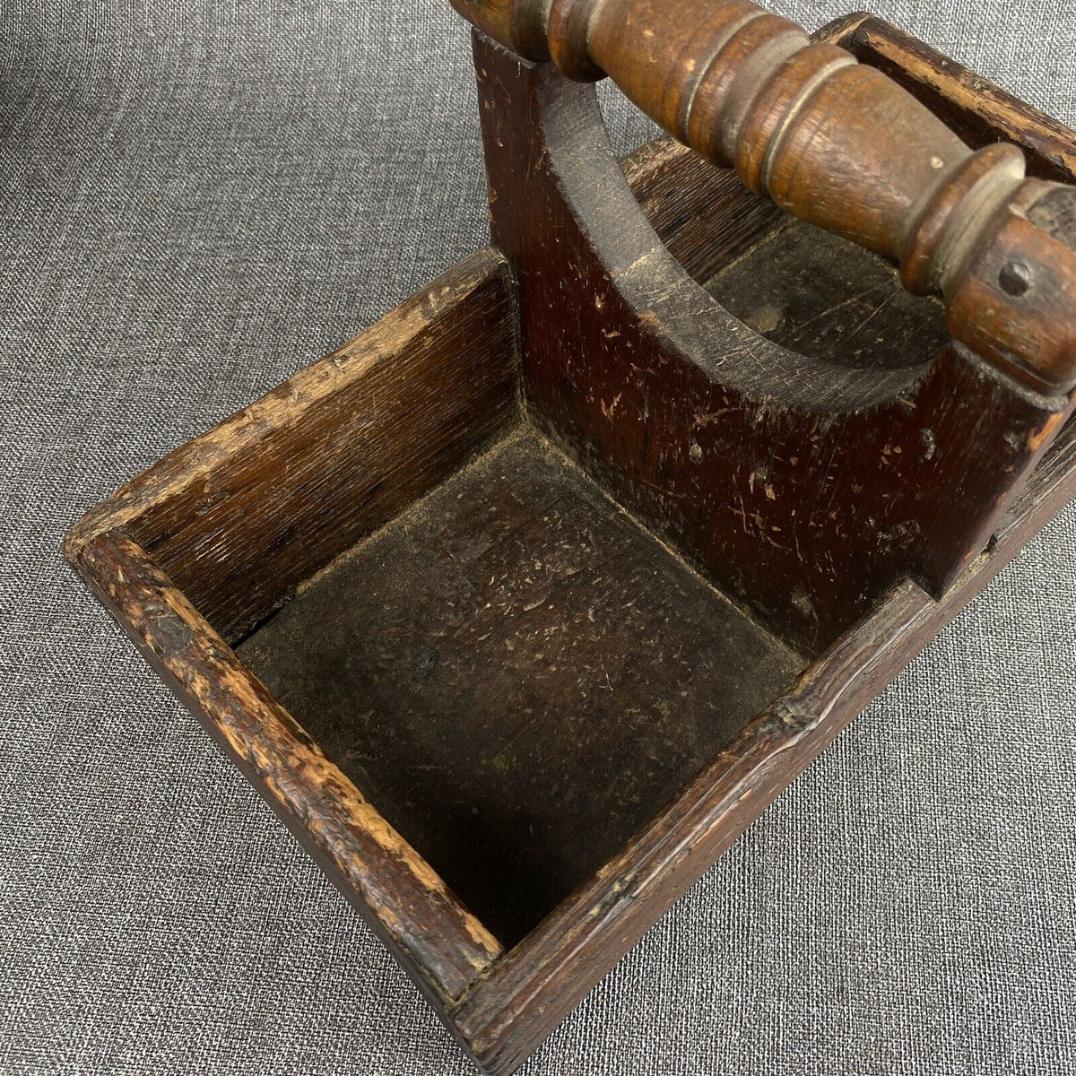 ANTIQUE Handmade Wooden Tool Carrier Box