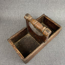 ANTIQUE Handmade Wooden Tool Carrier Box