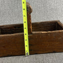 ANTIQUE Handmade Wooden Tool Carrier Box