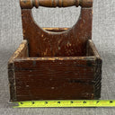 ANTIQUE Handmade Wooden Tool Carrier Box