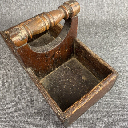 ANTIQUE Handmade Wooden Tool Carrier Box