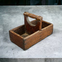 ANTIQUE Handmade Wooden Tool Carrier Box