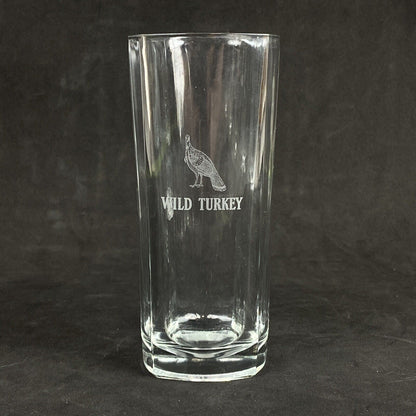 WILD TURKEY Glass VINTAGE Advertising Drinking 6 GLASSES