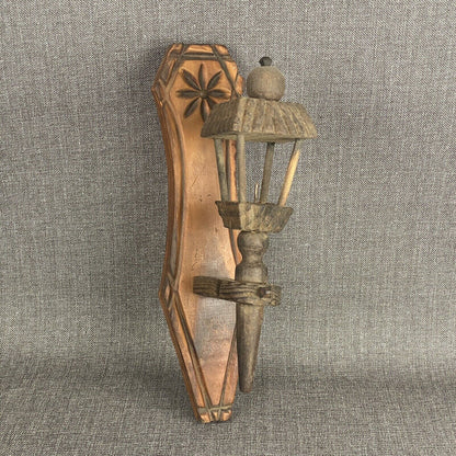 Vintage Wall Sconce Candle light Lamps Wooden