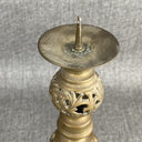 Vintage Dragon Brass 4 Section Pillar Candlesticks Adjustable 5.5", 9.5", 14"