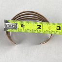 Vintage Sold COPPER Artisan Statement Signed Cuff Bracelet