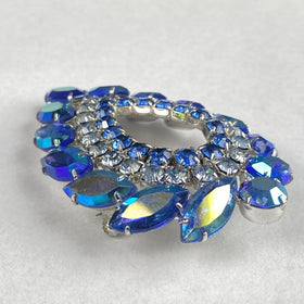 Vintage Sarah Coventry "Blue Lagoon" AB  Brooch by D & E