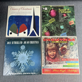 Christmas Vinyl Records Lot 4 - Chimes of Christmas, Joan Sutherland etc