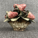 Antique Capodimonte Porcelain Strawberries 3.5" Tall