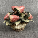 Antique Capodimonte Porcelain Strawberries 3.5" Tall