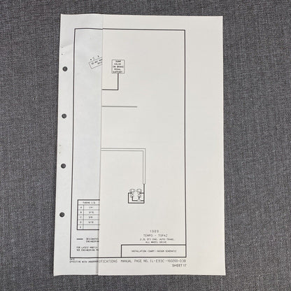 1989 Ford Tempo-Topaz 2.3L EFI Eng. Auto Trans. All Wheel Drive Vacuum Schematic