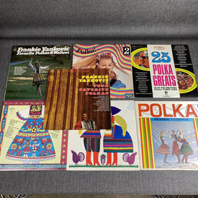 Frankie Yankovic Polka Vinyl Records lot of 7 - very good