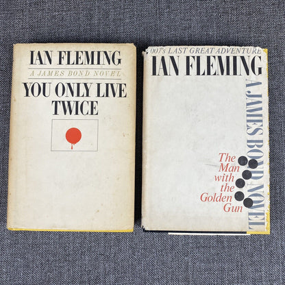 Ian Fleming - J. Bond , You Only Live Twice , The Man with the Golden Gun - 1964