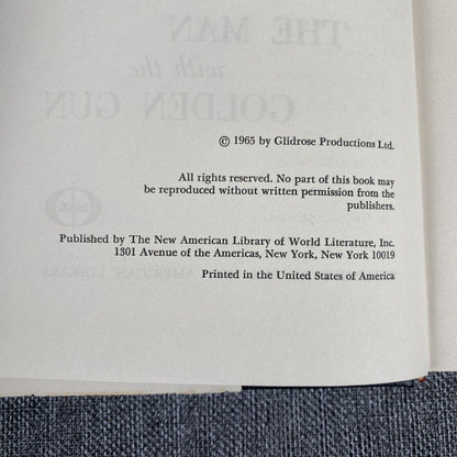 Ian Fleming - J. Bond , You Only Live Twice , The Man with the Golden Gun - 1964