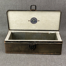 Vintage Safety Deposit Box Michigan Box Company (no key) 16" Long by 6.5" Wide