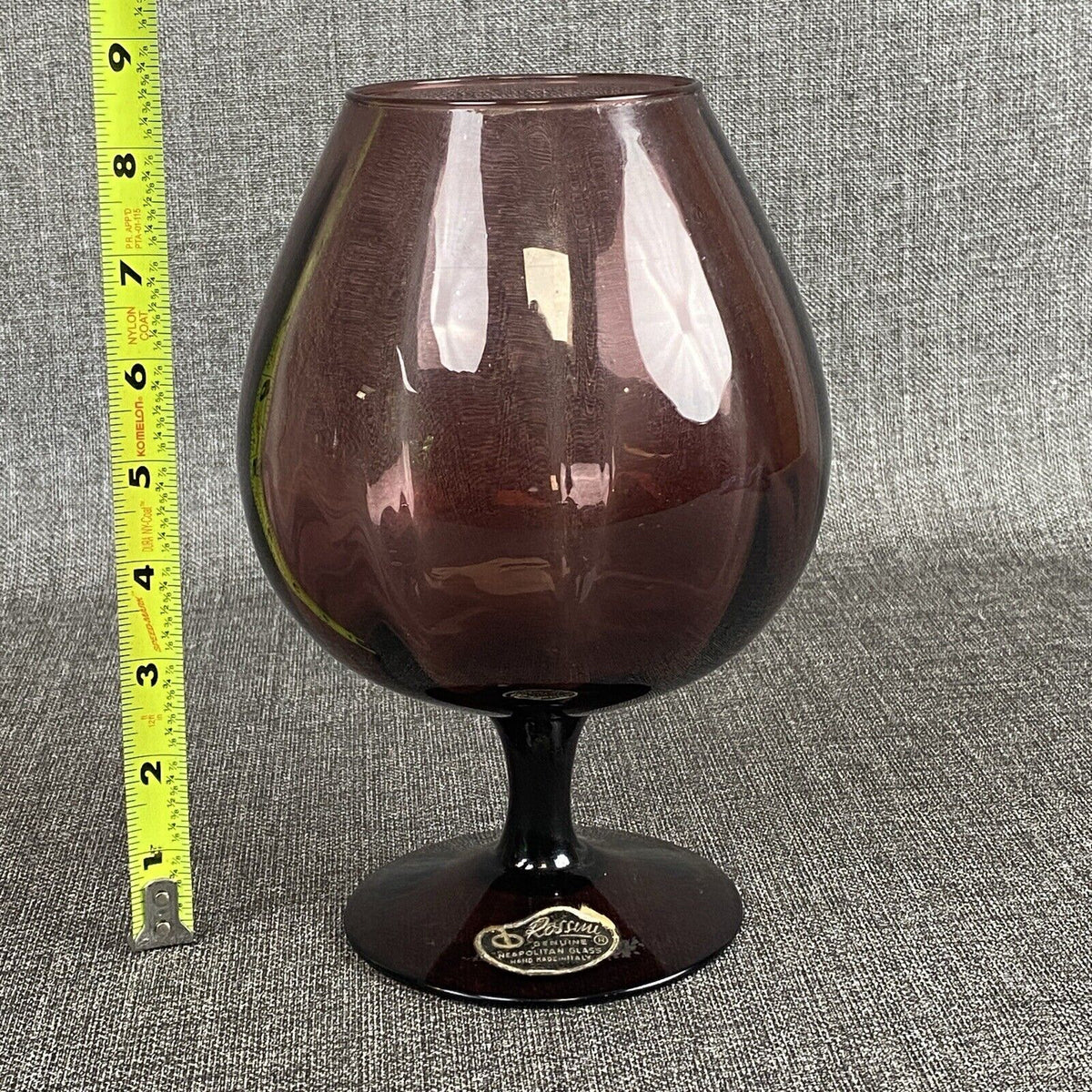 Rossini Genuine Neapolitan Glass Vase Hand made in Italy 8.5"x 5.5"