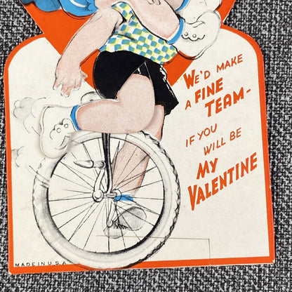 Vintage Mechanical Valentine Day Heart Card