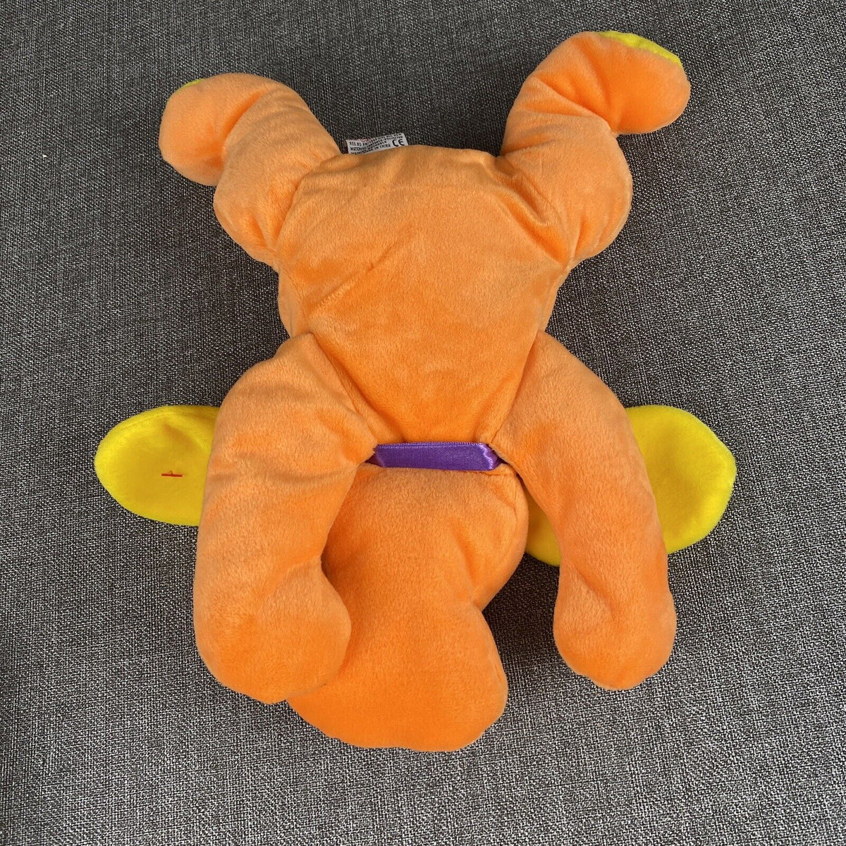 1999 Ty Pillow Pals Collection 🐶 WOOF the Dog Orange/Yellow