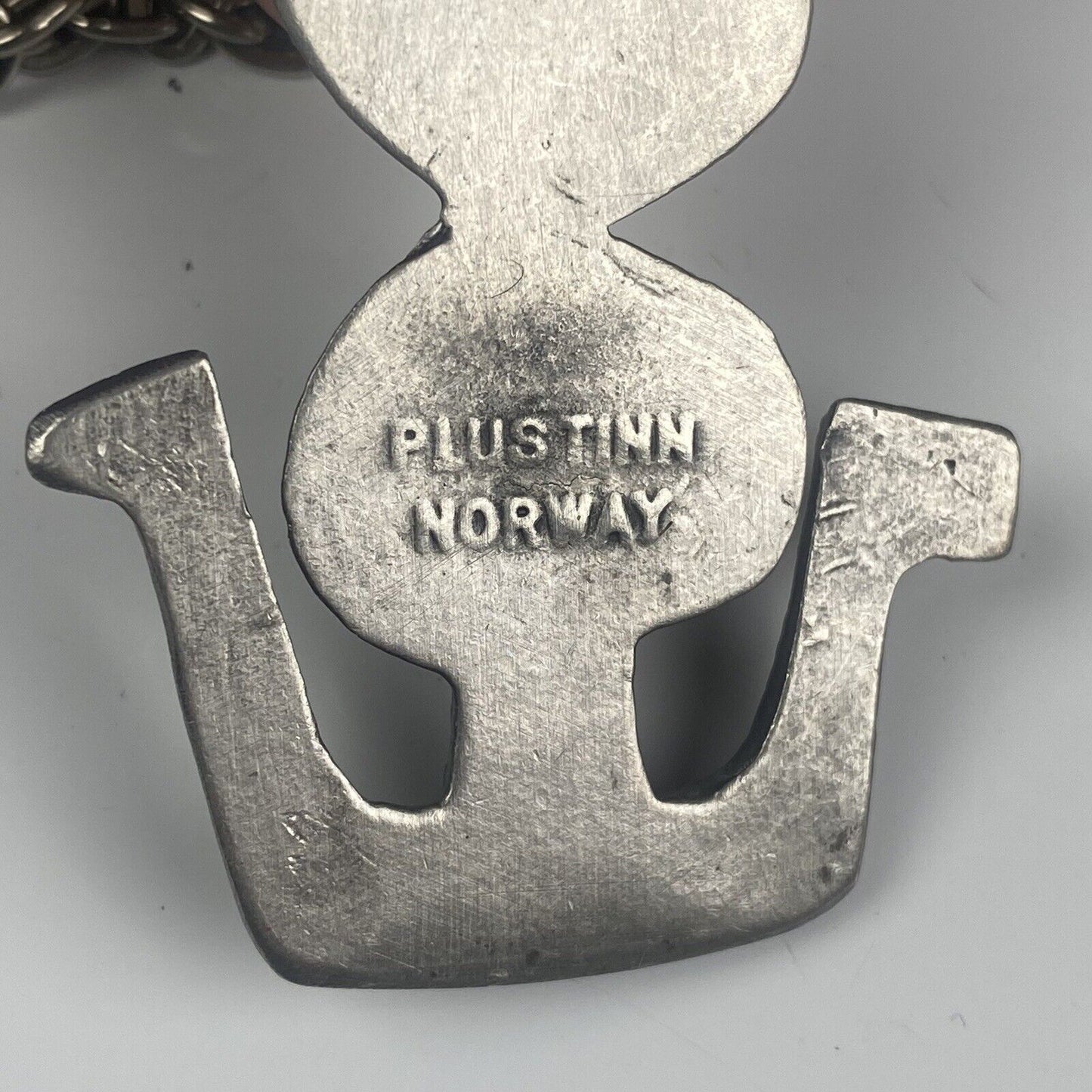 Sun Cross Viking Ship Mid-century Plustinn Norway Pewter Pendant