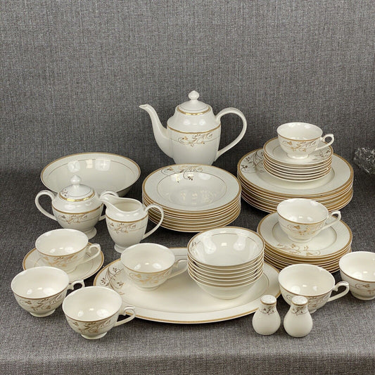 Lorren Home Trend La Luna Rosalia Bone China 57-piece Dinnerware Set