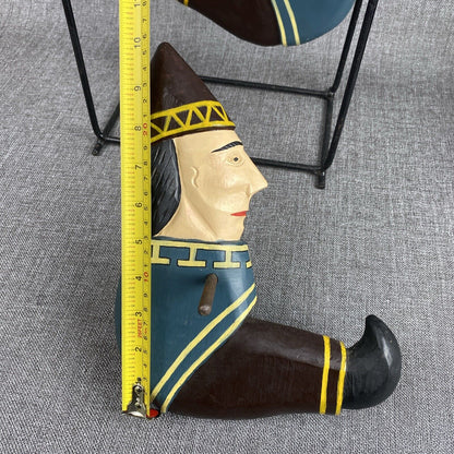 Hand Carved Painted Wood Circus Acrobat Balancing Toy Folk Art