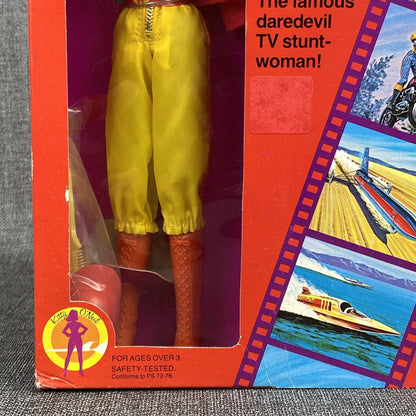 Vintage 1978 Mattel Kitty O'Neil TV Stuntwoman Action Figure NRFB 2247 Daredevil