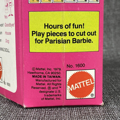 Vintage #1600 France Parisian Barbie by Mattel 1979 Original SEALED