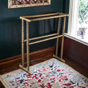 Antique Hand-Turned Wood Quilt Holder 28"x25"x10"