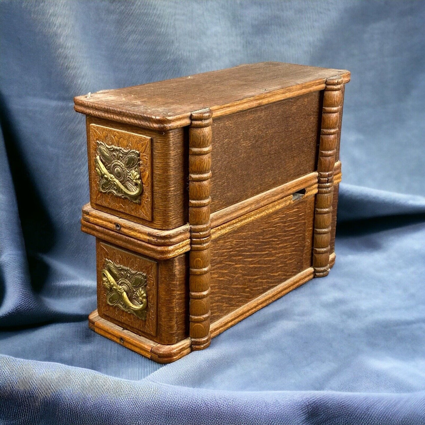 ANTIQUE Oak Small Drawer Boxes