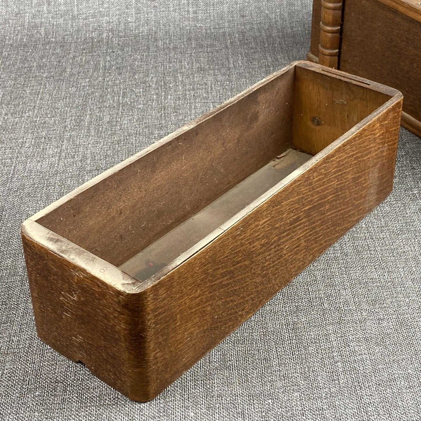 ANTIQUE Oak Small Drawer Boxes