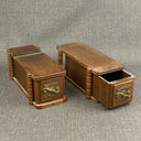 ANTIQUE Oak Small Drawer Boxes