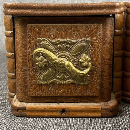 ANTIQUE Oak Small Drawer Boxes