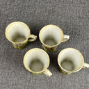 Antique Hand Painted Nippon Chocolate Set 4 Matching Cups