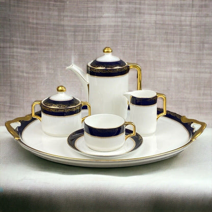 Hutschenreuther Hohenberg Cmhr Bavaria Tea Set Creamer, Sugar, Tray, Pot, Cup