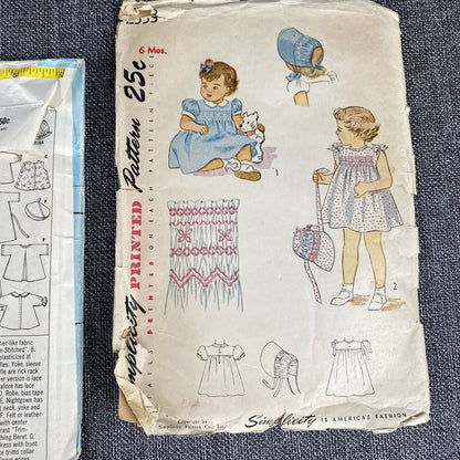 Vintage Toddlers Sewing Patterns 1970's #7842 #9449 #2553 Size 1