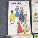 Vintage Kids Girls Sewing Patterns 1970's #3658 #4518 #6054 #6063  Size 6