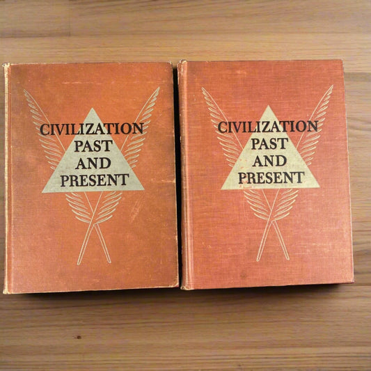 Vintage Civilization Past and Present Volumes 1 & 2 HC 1942 History