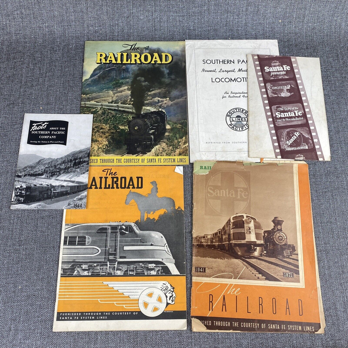 Vintage Railroad Ephemera Santa Fe and Southern Pacific Railway