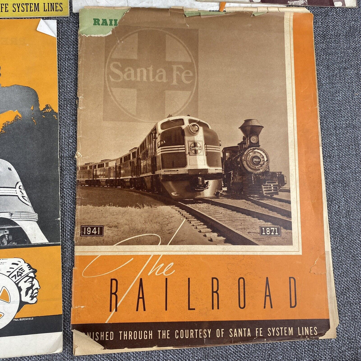 Vintage Railroad Ephemera Santa Fe and Southern Pacific Railway