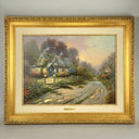 Thomas Kinkade Teapot Cottage 24"x18" GALLERY PROOF SIGNED 367/740 Framed VIDEO