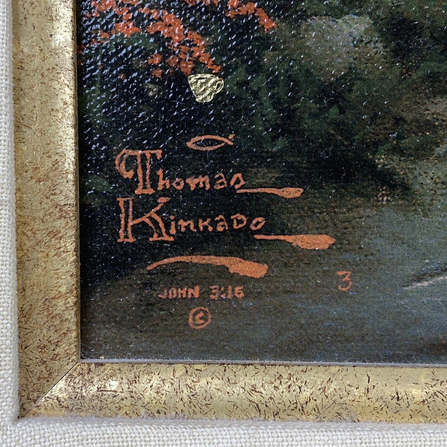 Thomas Kinkade Teapot Cottage 24"x18" GALLERY PROOF SIGNED 367/740 Framed VIDEO