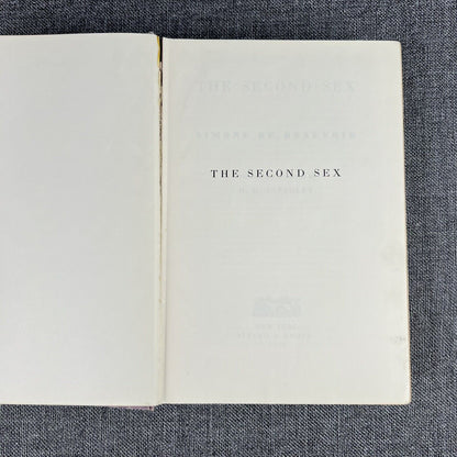 The Second Sex By Simone de Beauvoir Hardback 1957 No Dust Cover