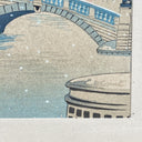 Vintage Original Tokuriki Tomikichiro Woodblock Print of Nihonbashi Bridge Japan