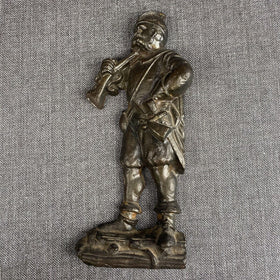 Vintage Cast Iron Musketeer Wall Hanging Decor, Rennaissance era style,  10"