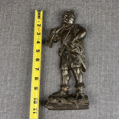 Vintage Cast Iron Musketeer Wall Hanging Decor, Rennaissance era style,  10"