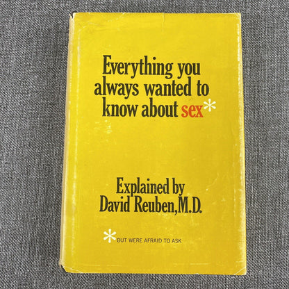 Everything You Always Wanted to Know About Sex-David Reuben M.D.- HC DC Book