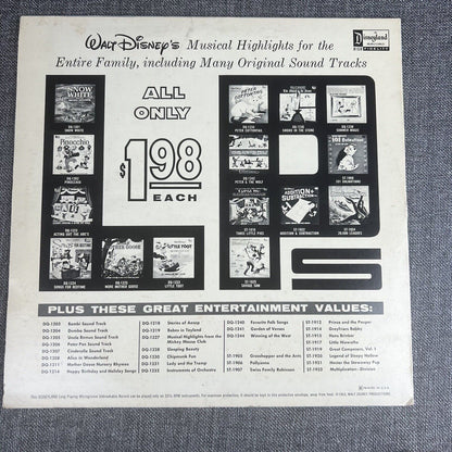 Walt Disney The Story of Hans Brinker Vinyl Record ST-1915