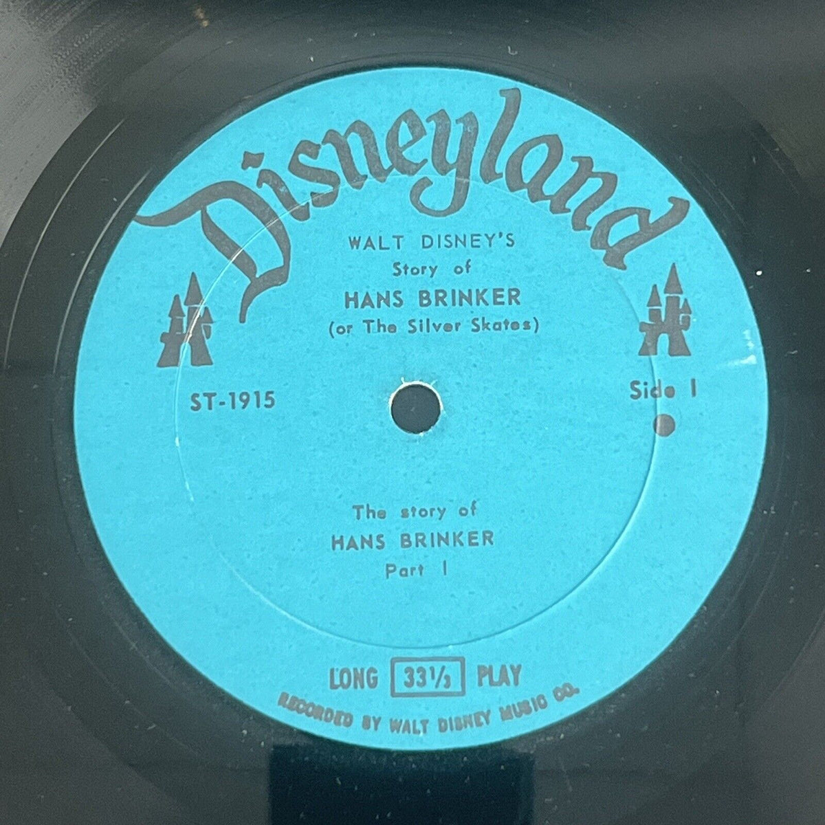 Walt Disney The Story of Hans Brinker Vinyl Record ST-1915